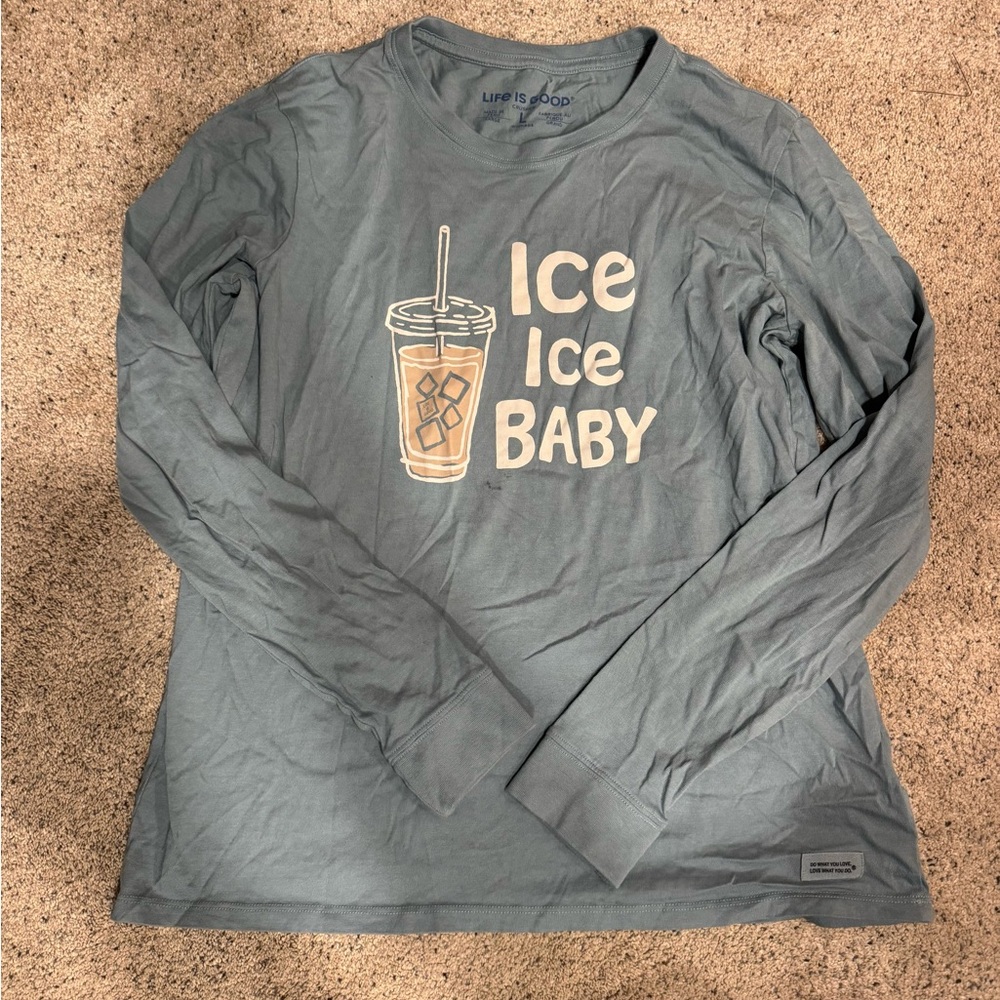 Life is Good Kids Blue Long Sleeve Shirt